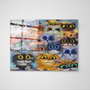 Wallity Cuadro Decorativo de Vidrio Templado Multicolor 40 x 60 cm